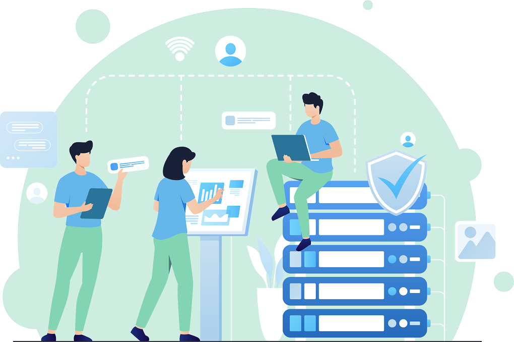 Restaurant KPI dashboard illustration